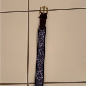 Vineyard Vines Boys Belt With Footballs Size 26